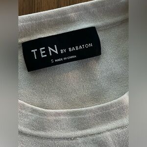 TEN by Babaton cream color long sleeve  Top ! Size small